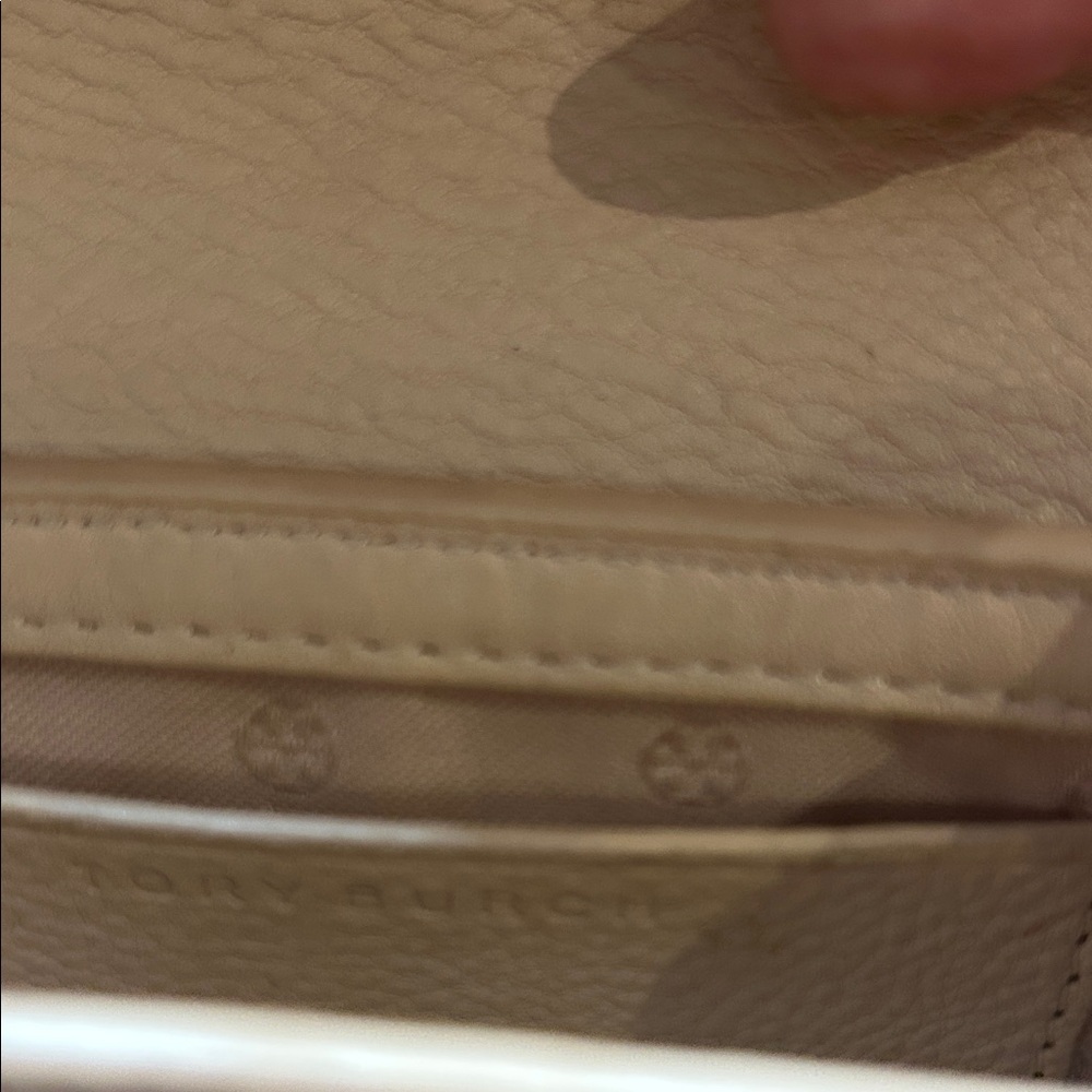 Tory Burch Peach/Gold Leather Duet Chain Shoulder Bag - Picture 7 of 9